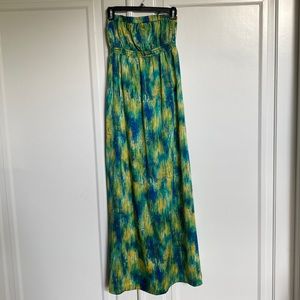 Strapless maxi dress